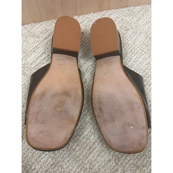 Coconuts by Matisse Black Patent Slide Heels Size 9 - Picture 3 of 4